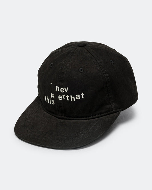 Broken Logo Cap - Black