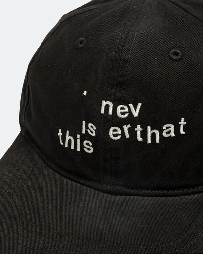 Broken Logo Cap - Black