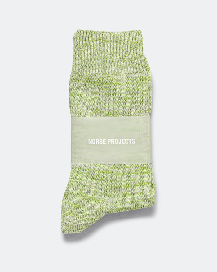 Bykle Heavy Cotton Twist Sock - Basil