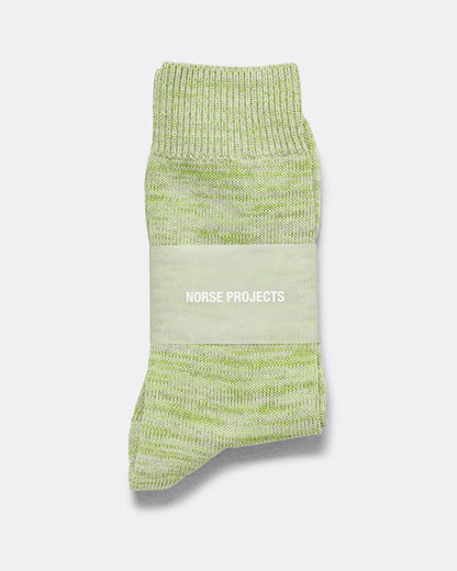 Bykle Heavy Cotton Twist Sock - Basil