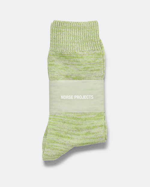 Bykle Heavy Cotton Twist Sock - Basil