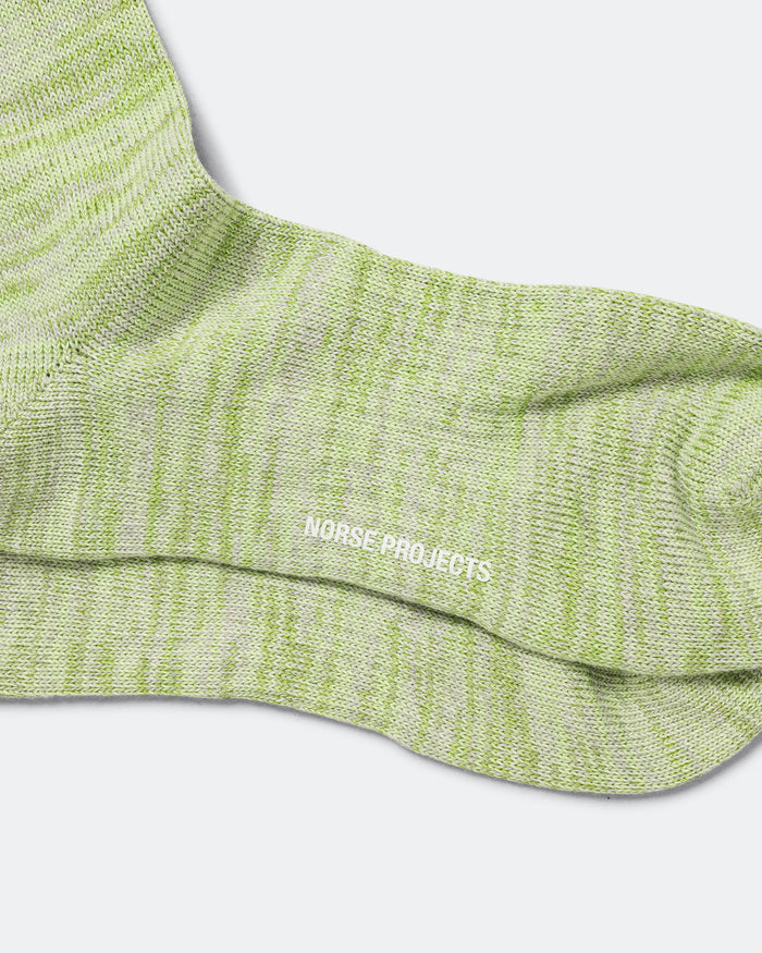 Bykle Heavy Cotton Twist Sock - Basil