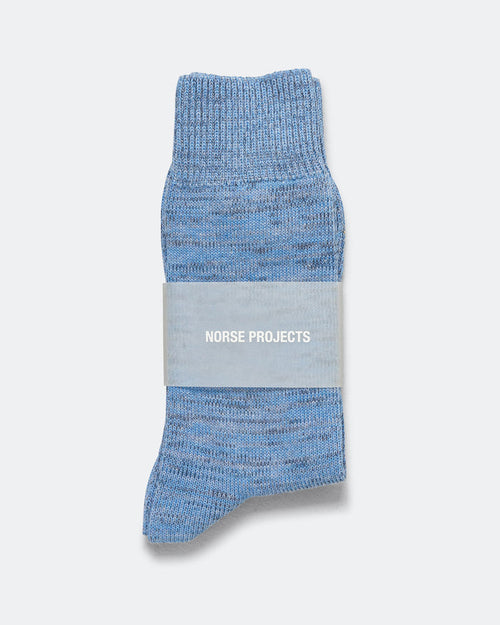 Bykle Heavy Cotton Twist Sock - Bel Air Blue