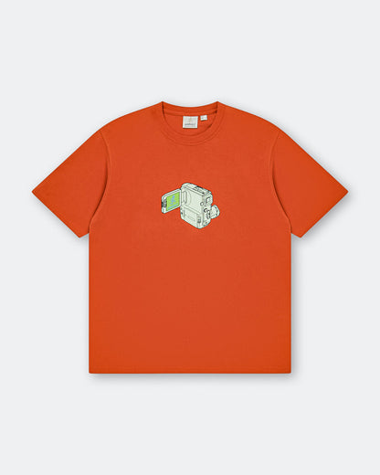Camcorder Tee - Burnt Orange