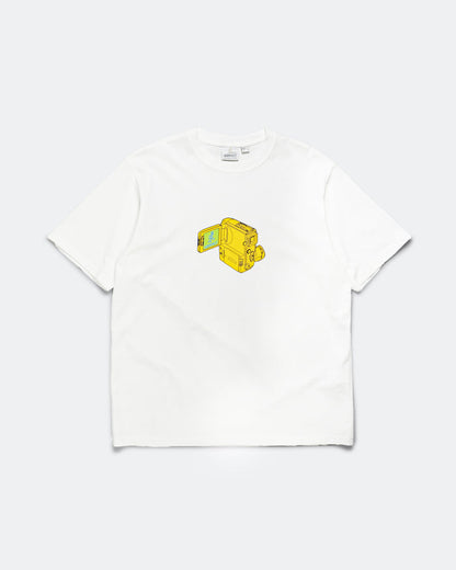 Camcorder Tee - White