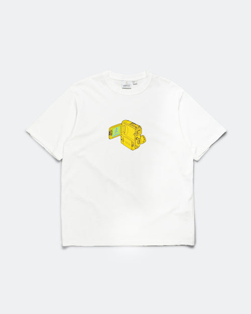 Camcorder Tee - White