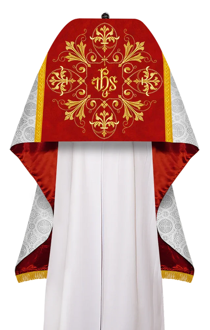 Damask / IHS / White - Red