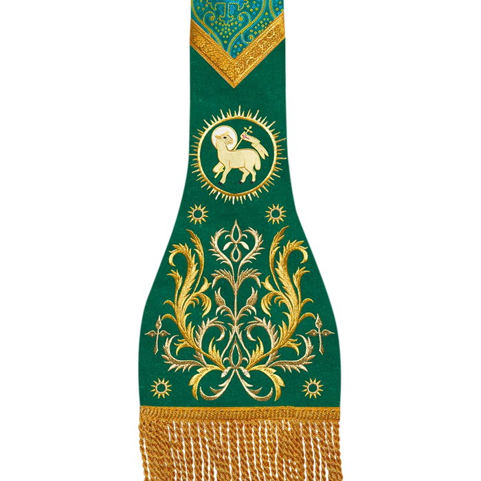 Catholic Stole with embroidery motif