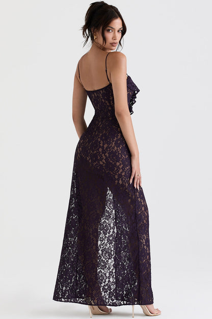 night shade lace maxi dress