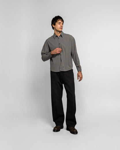 Check Shirt - Charcoal/Black