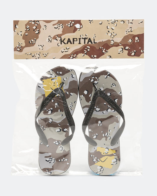 CHOCO-CHIP CAMO Flip Flops - Beige
