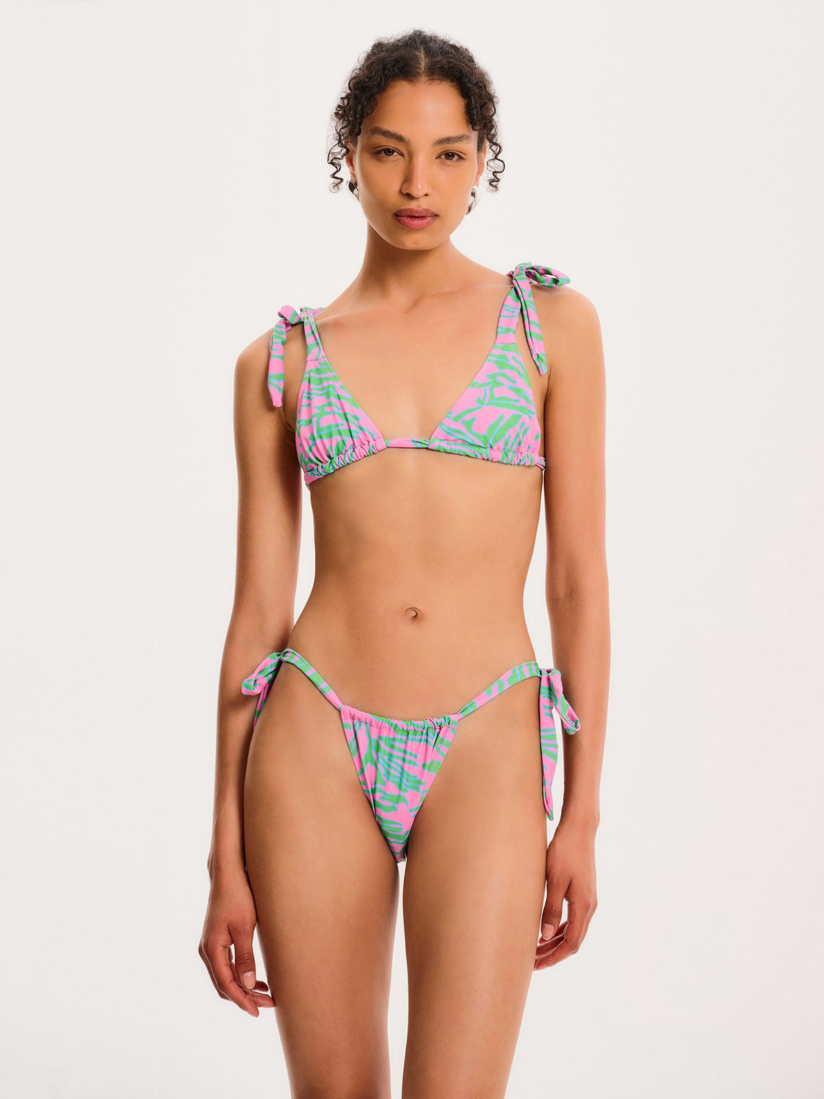 Christina Tiger Print Bikini Top