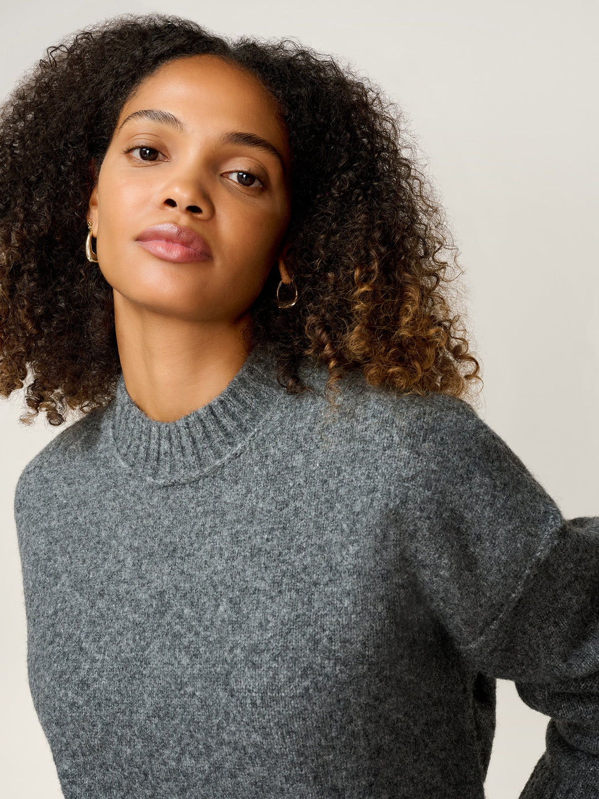 Clementine Jumper in Grey Marl