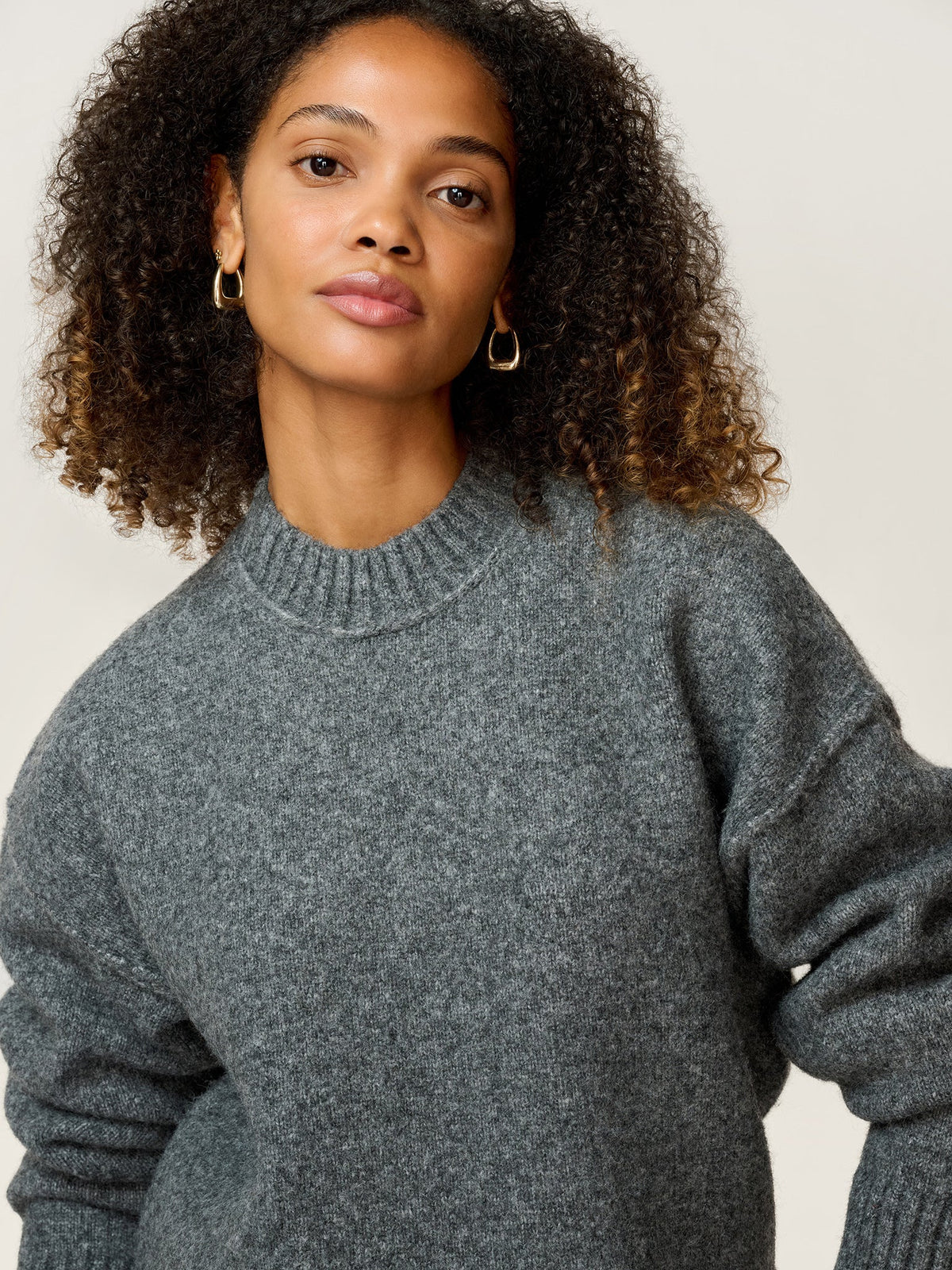 Clementine Jumper in Grey Marl