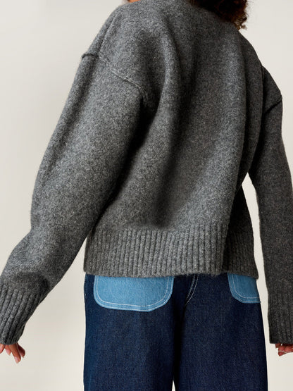 Clementine Jumper in Grey Marl