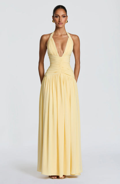 Amaris Maxi Dress - Lemon