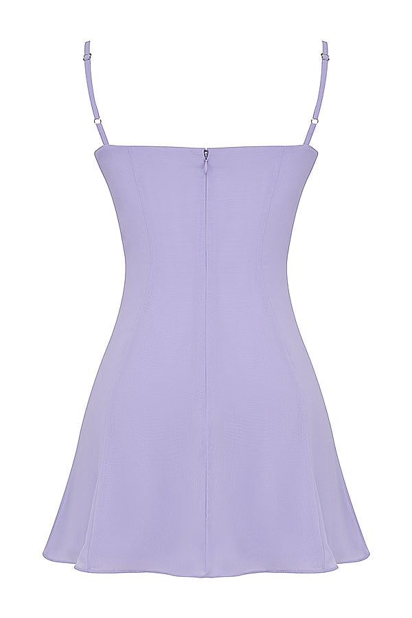 lavender mini dress