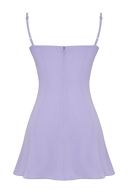 lavender mini dress