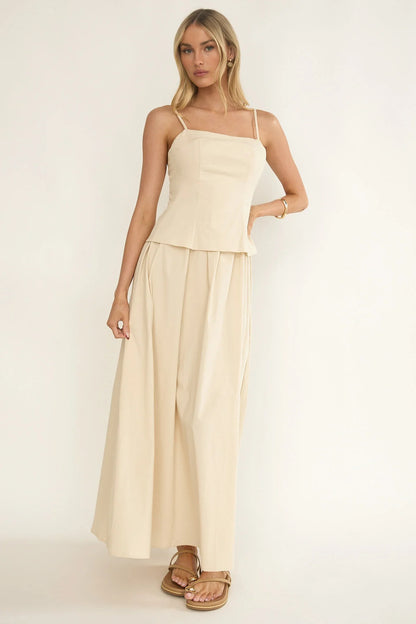Antonita Cami Strap Maxi Dress Stone