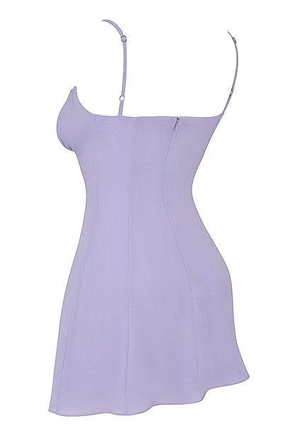 lavender mini dress
