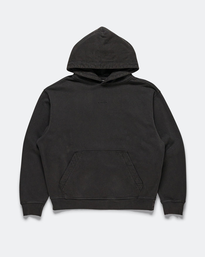Echo Mod Embroidered Hoodie - Pitch Black