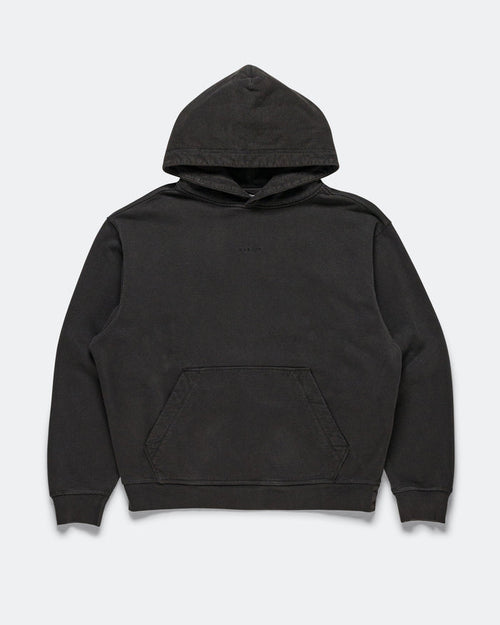 Echo Mod Embroidered Hoodie - Pitch Black