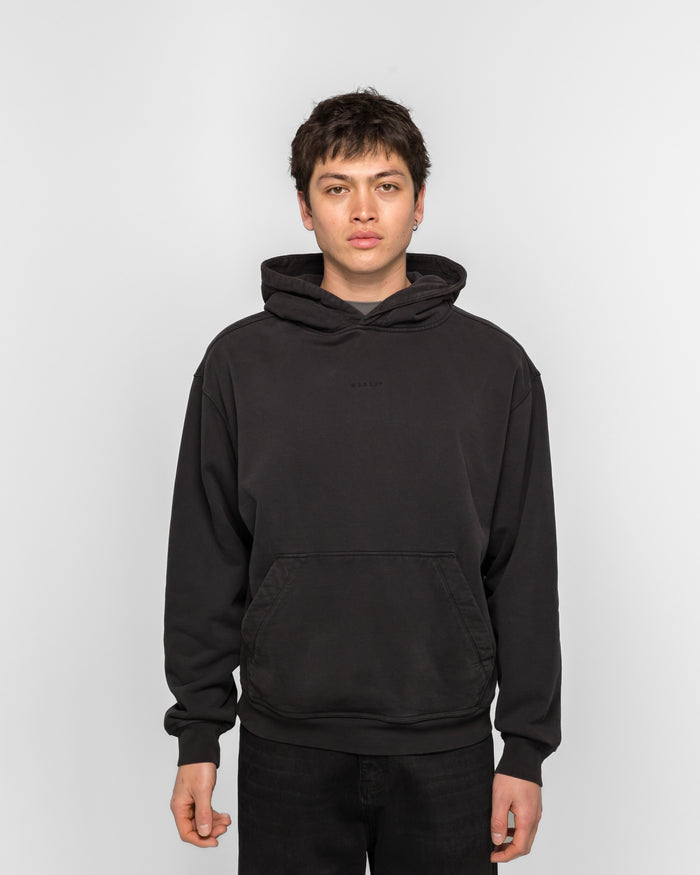 Echo Mod Embroidered Hoodie - Pitch Black