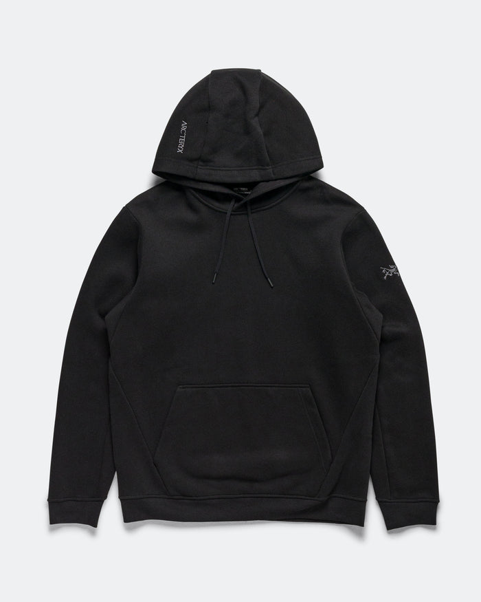 Emblem Fleece Hoody - Black
