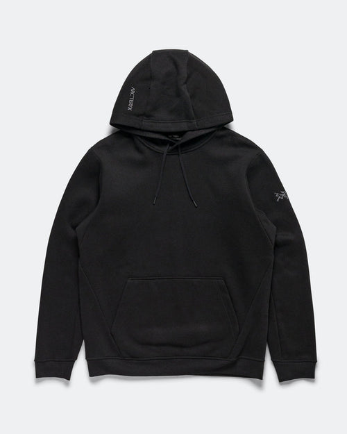 Emblem Fleece Hoody - Black