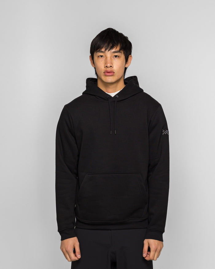 Emblem Fleece Hoody - Black
