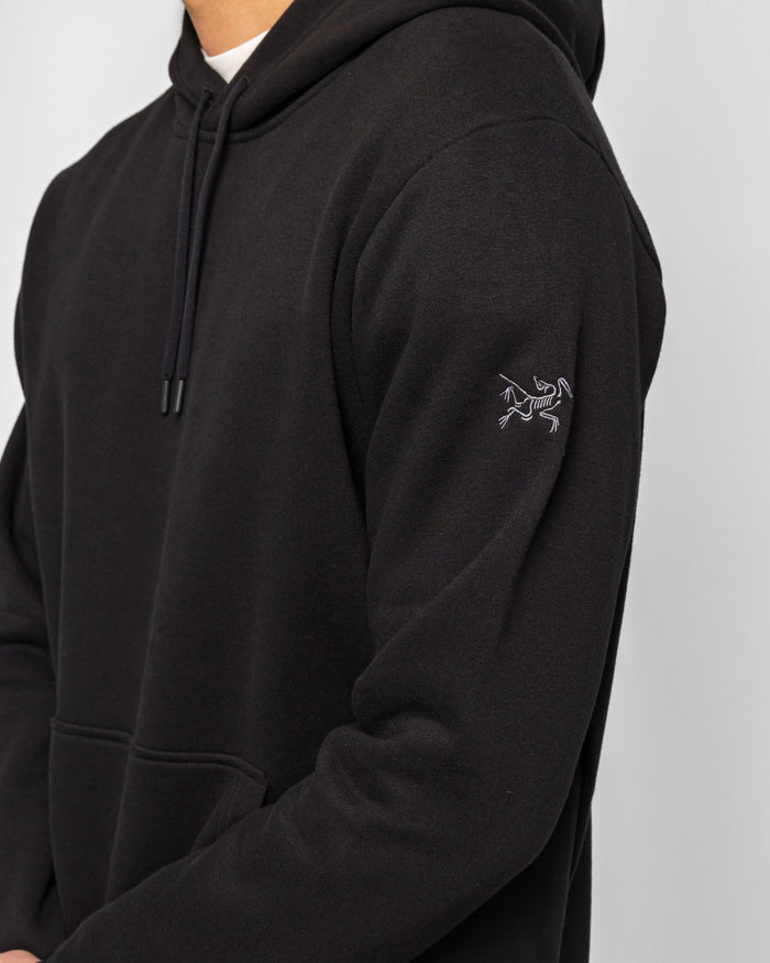Emblem Fleece Hoody - Black