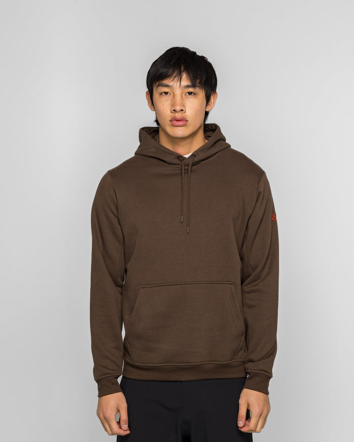 Emblem Fleece Hoody - Carob