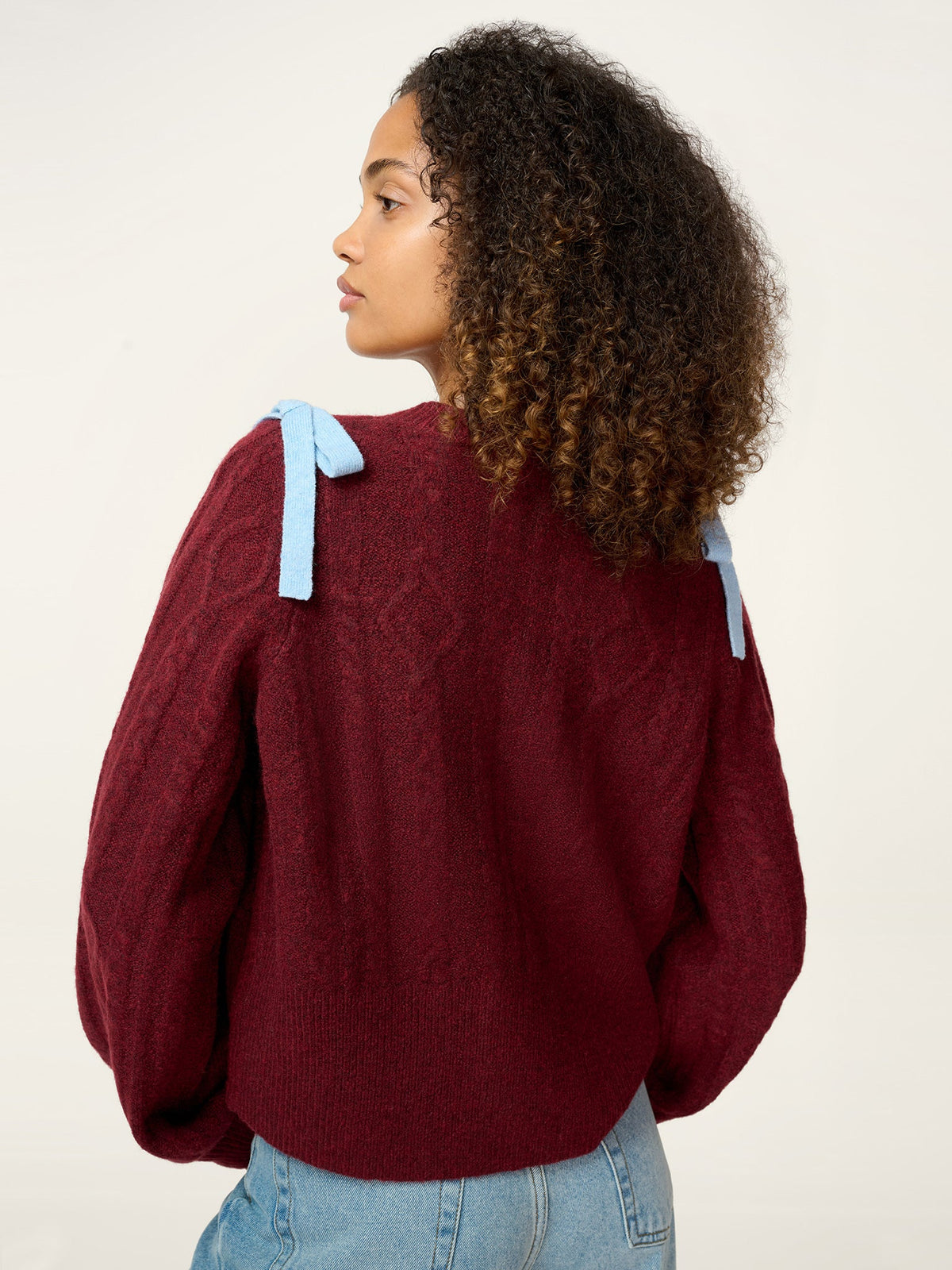 Eugina Cardigan in Merlot