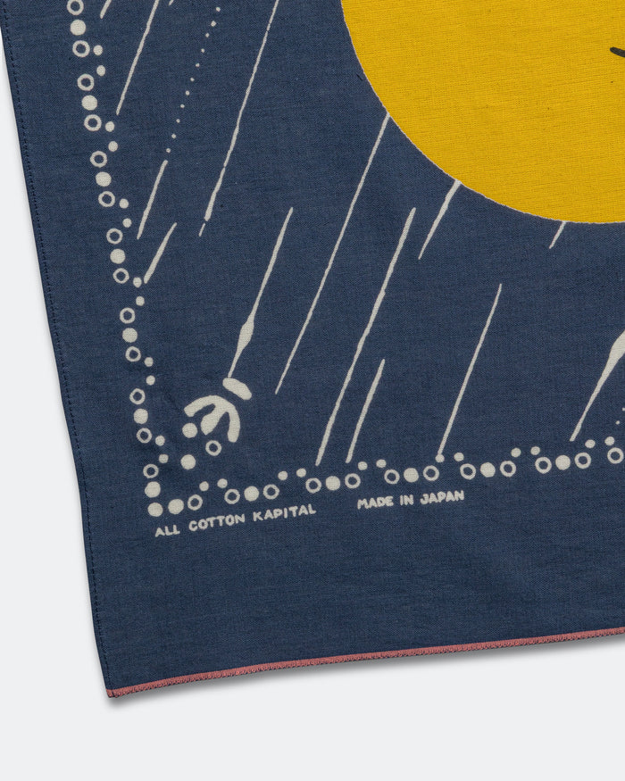 Fastcolor Selvedge Bandanna (RAINBOWY) - Navy