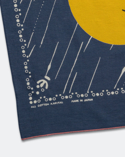 Fastcolor Selvedge Bandanna (RAINBOWY) - Navy