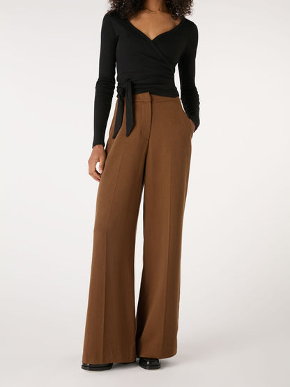 Fleet Flared Trouser in Tobacco