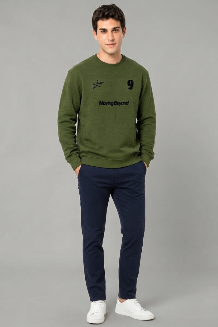 Green - Luxe Grid Sweatshirt