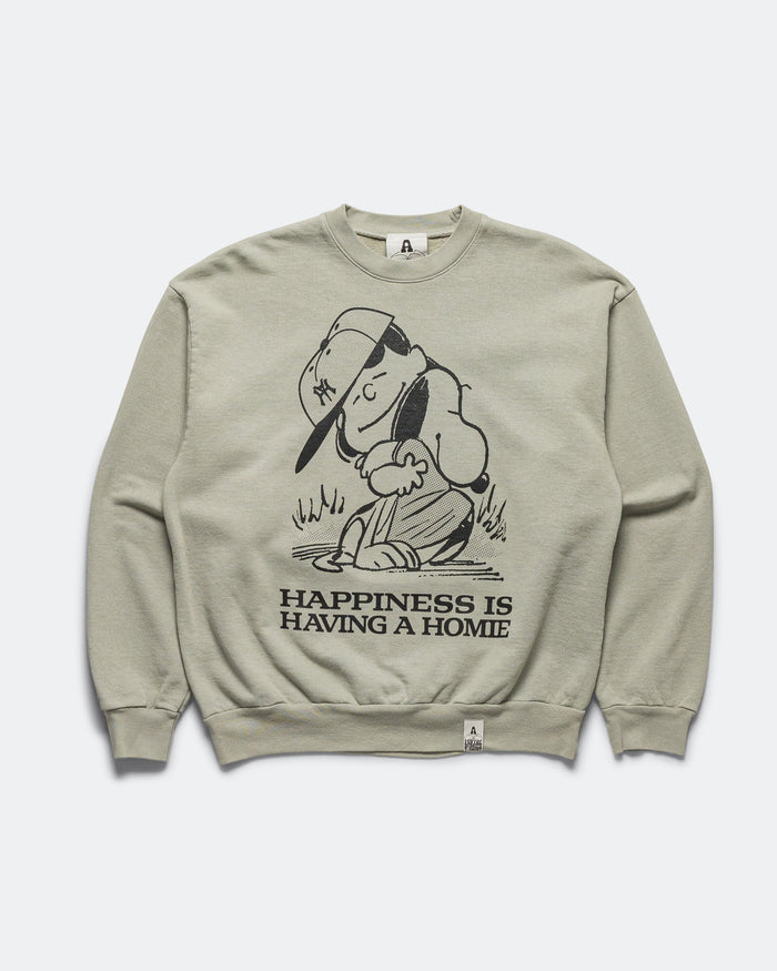 Happiness is Having a Homie Crew Sweat - Sage