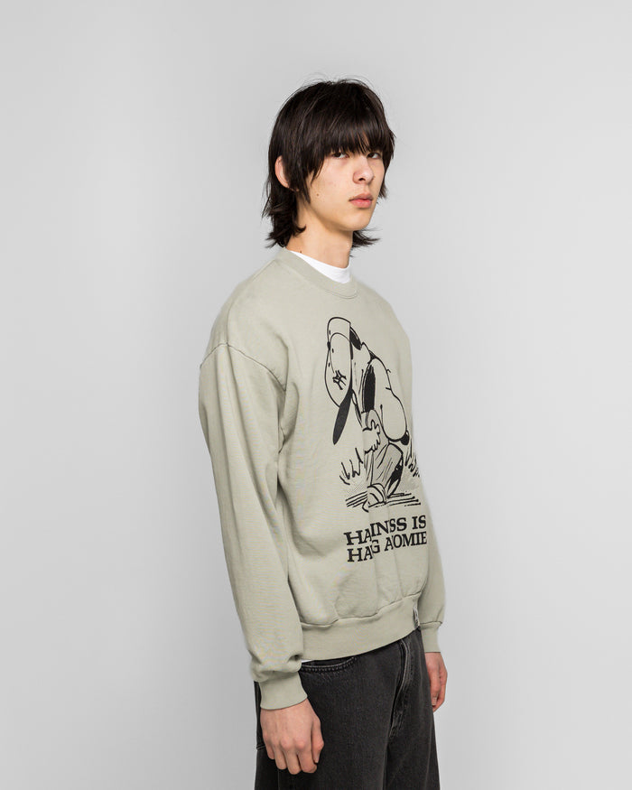 Happiness is Having a Homie Crew Sweat - Sage