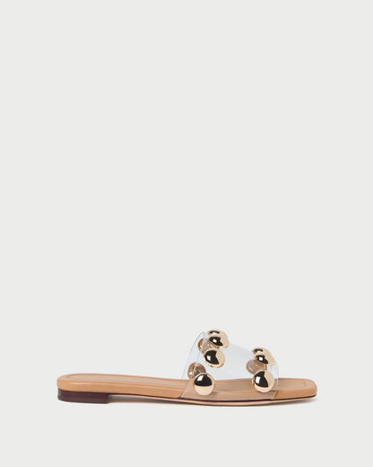 Hayes Dune/Champagne Studded Sandal