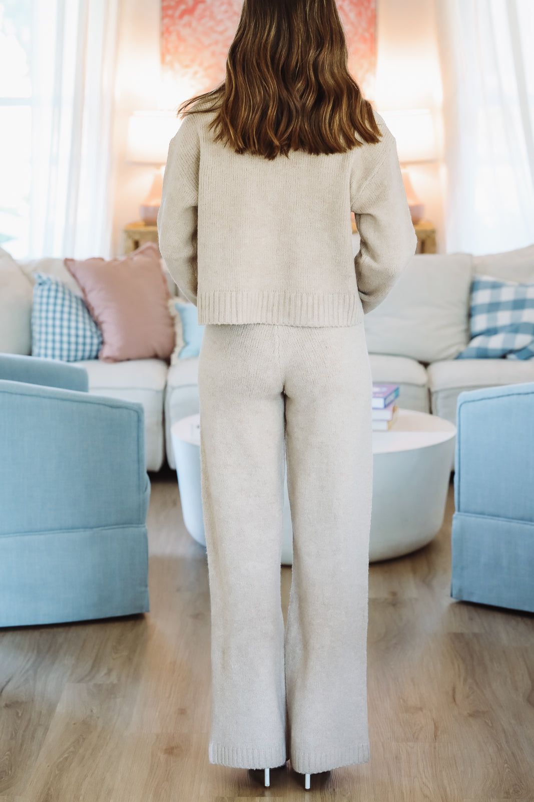 Comfy Snuggles Sweater and Pants Set - Beige