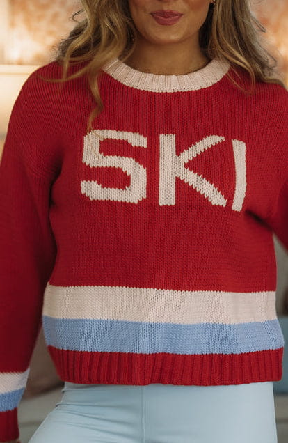Fresh Powder Sweater - Red