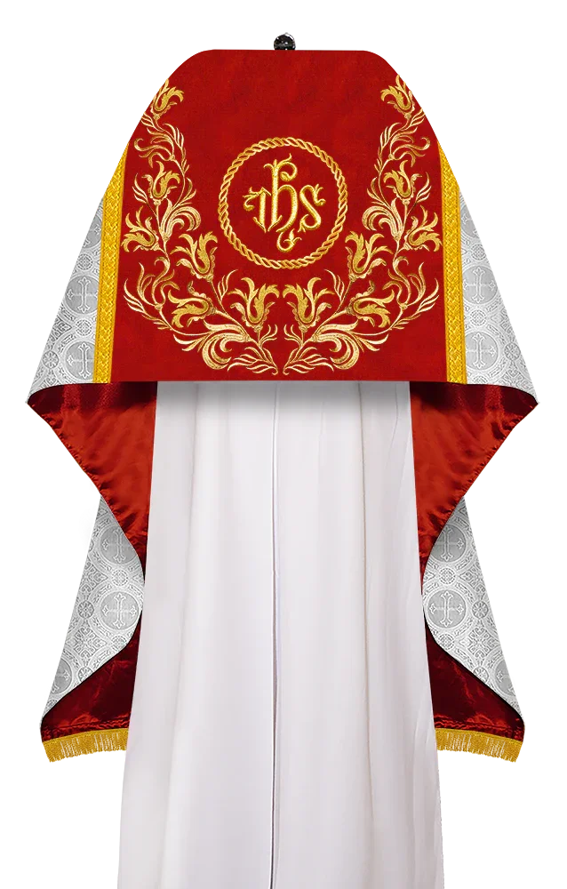 Damask / IHS / White - Red