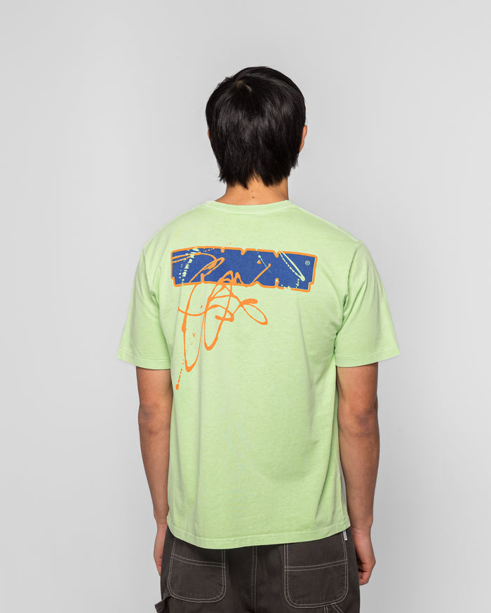 Ink Trail Tee - Bright Green