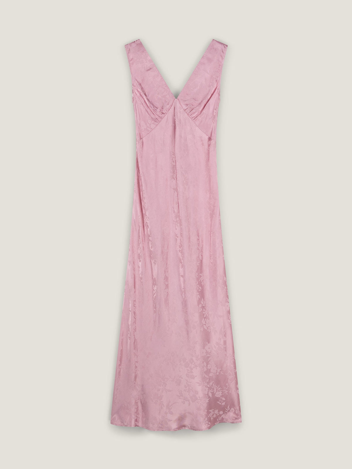 Iris Jacquard Dress in Bleached Mauve