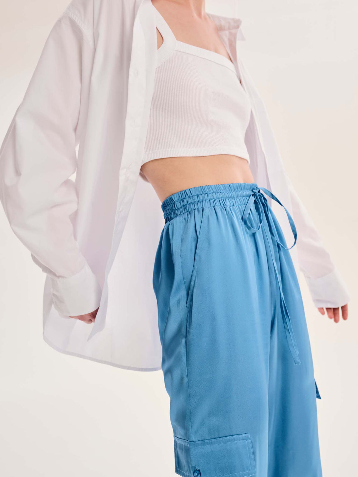 Ismerie Trouser in Light Blue
