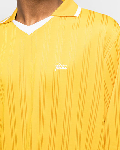 Jacquard Striped Long Sleeve - Golden Rod