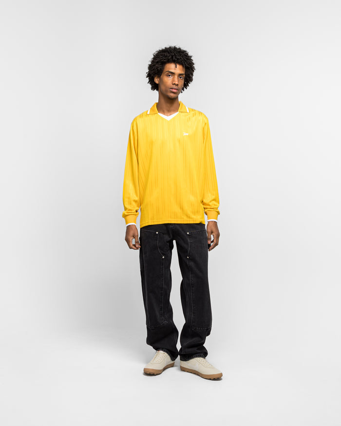 Jacquard Striped Long Sleeve - Golden Rod