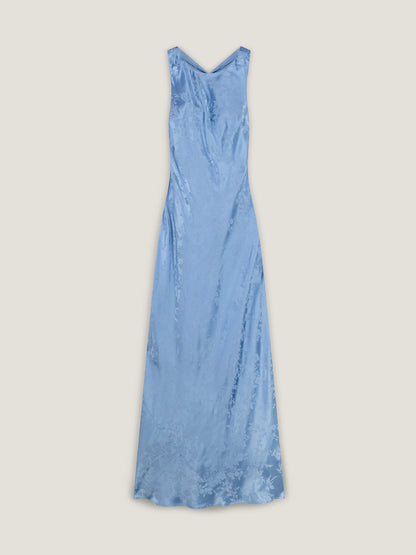Jai Jacquard Dress in Vista Blue