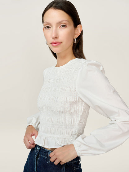 Kaloppe Top in White